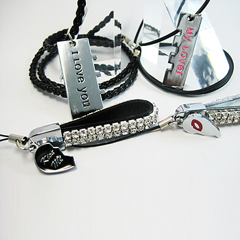 金屬飾品套組-雙心拼圖系列